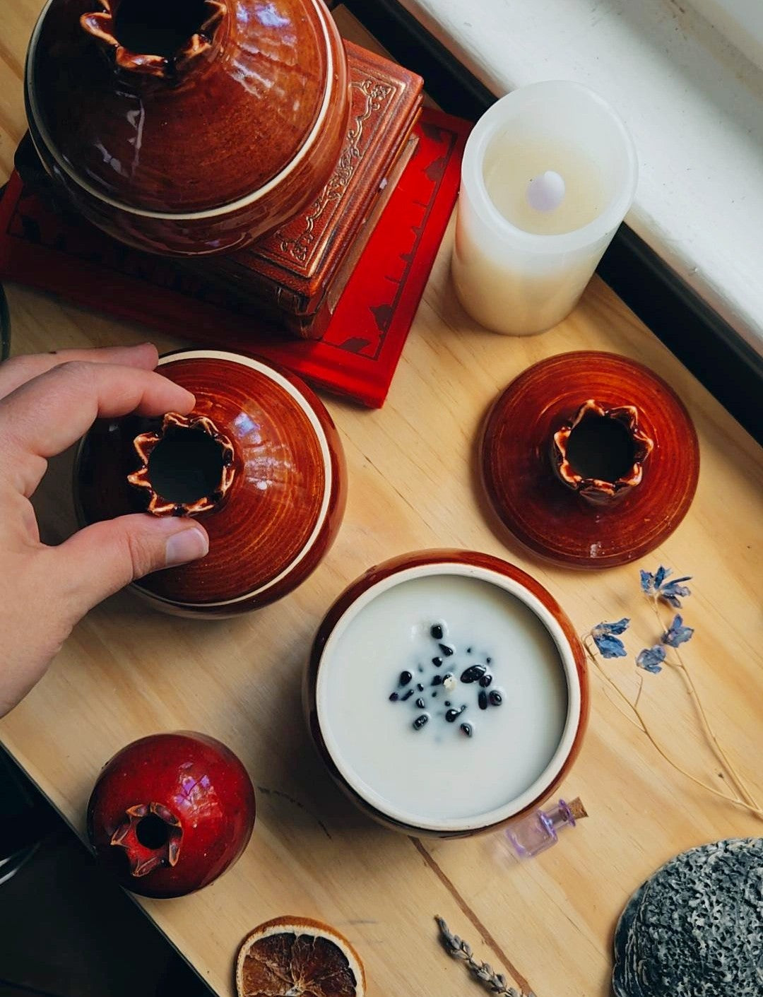 Ceramic Persephone's Pomegranate